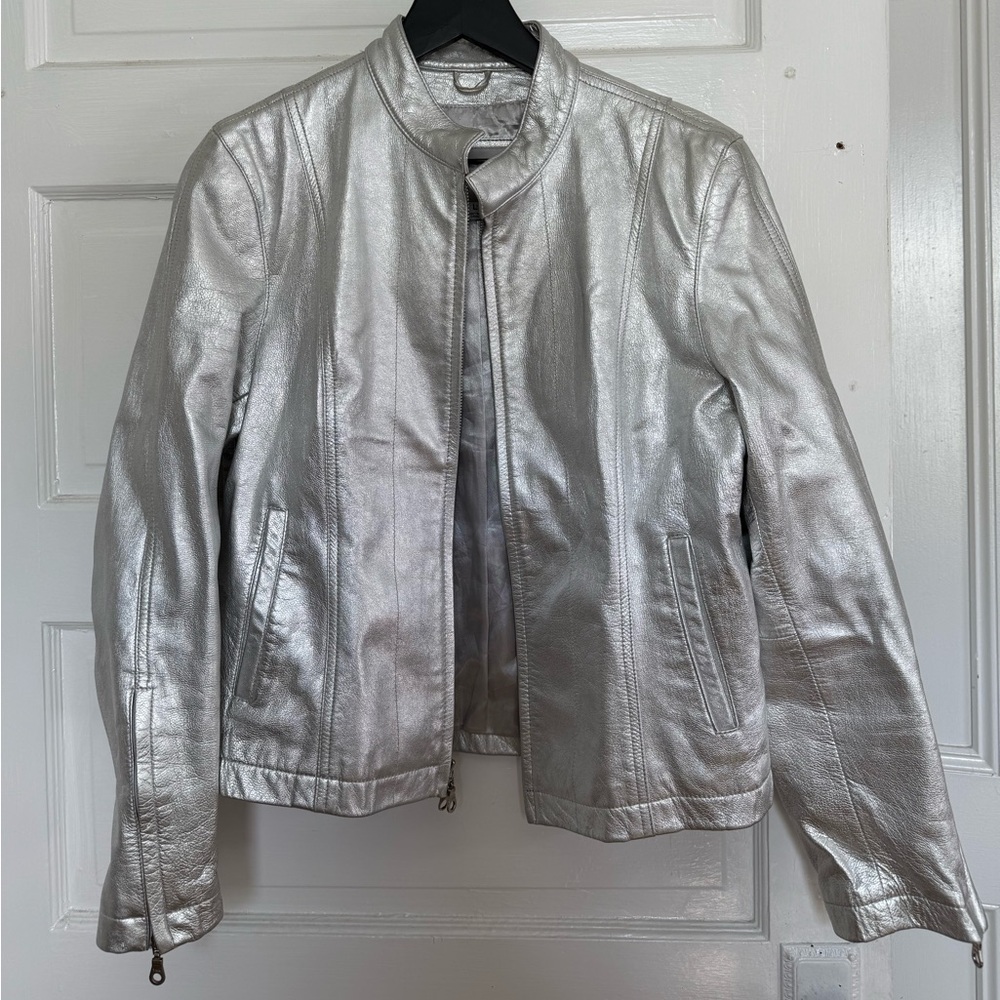Wilsons Leather Silver Women's Jacket